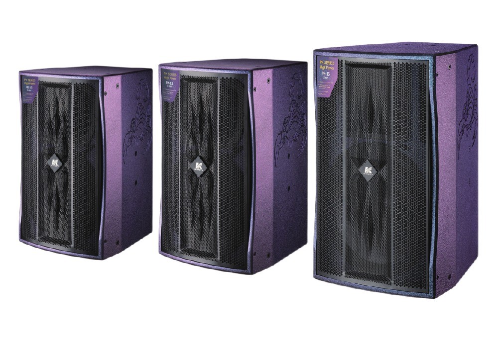 PK Series 2 Way Full Frequency Speaker Birch Plywood Box Body 10 12 15 inch