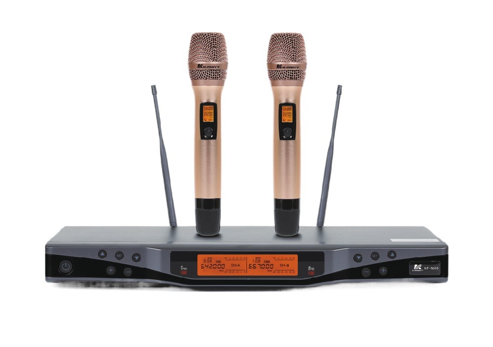 KP-520S Microphone không dây chuyên nghiệp UHF Band Channel Spacing 250KHz